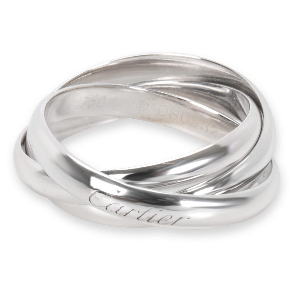 Cartier Trinity Ring in 18K White Gold (Size 60) - Picture 1 of 3
